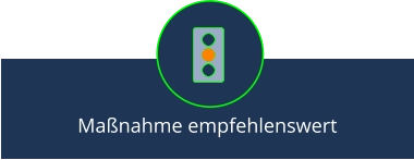 Maßnahme empfehlenswert